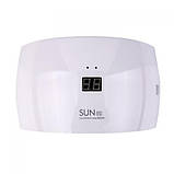 Лампа для сушіння гель лаків 24W LED UV SUN White 9S, фото 2