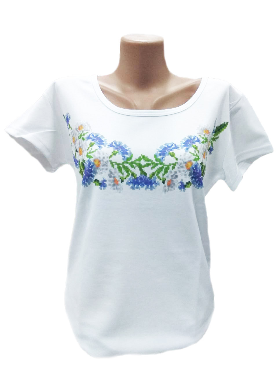 Футболка жіноча для вишивання бісером або нитками FZ15, фото 1