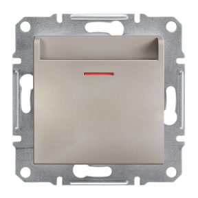 Вимикач картковий Бронза Asfora Schneider Electric EPH6200169, фото 1