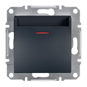 Вимикач картковий Антрацит Asfora Schneider Electric EPH6200171, фото 1