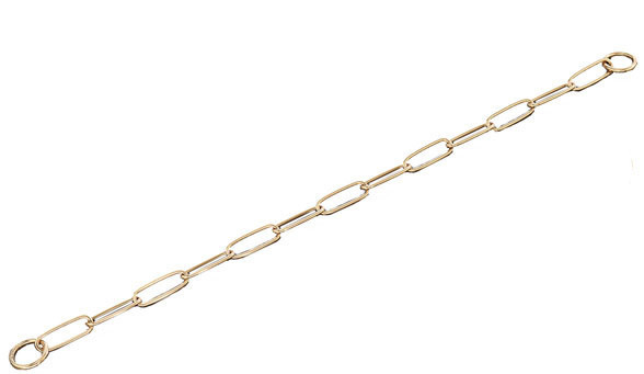 Нашийник Sprenger Long Link для собак широке ланка, полірована латунь, 50 см