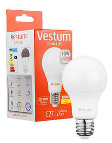 Світлодіодна лампа Vestum 10W E27 Тепле світло