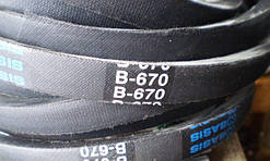 Ремінь приводний клиновий B-670 Б-670