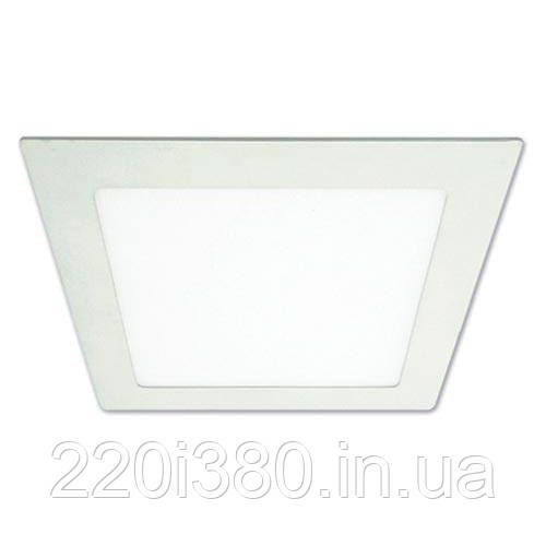 Світильник AL502 20W квадрат вбудовуваний 1600Lm 5000K 240*240*19mm FERON