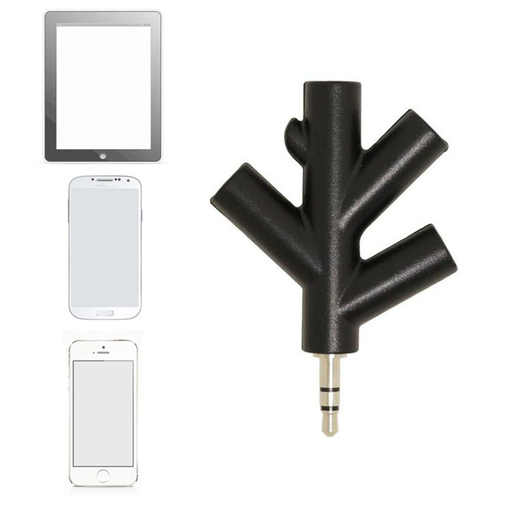 Разветвитель для наушников! Тройник переходник 1 в 4! Аудио сплиттер ...