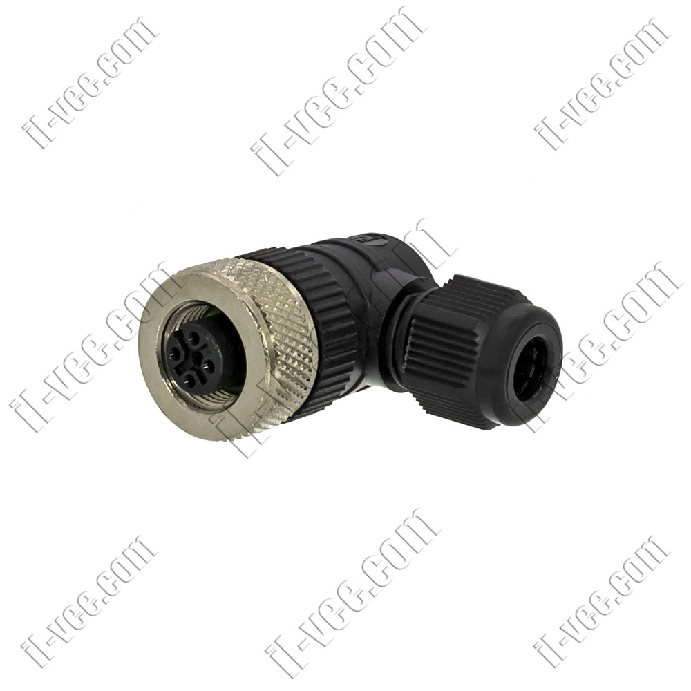 Роз'єм MicroDetector CL12/0H-00C, M12, 5-pin, кутовий 90°