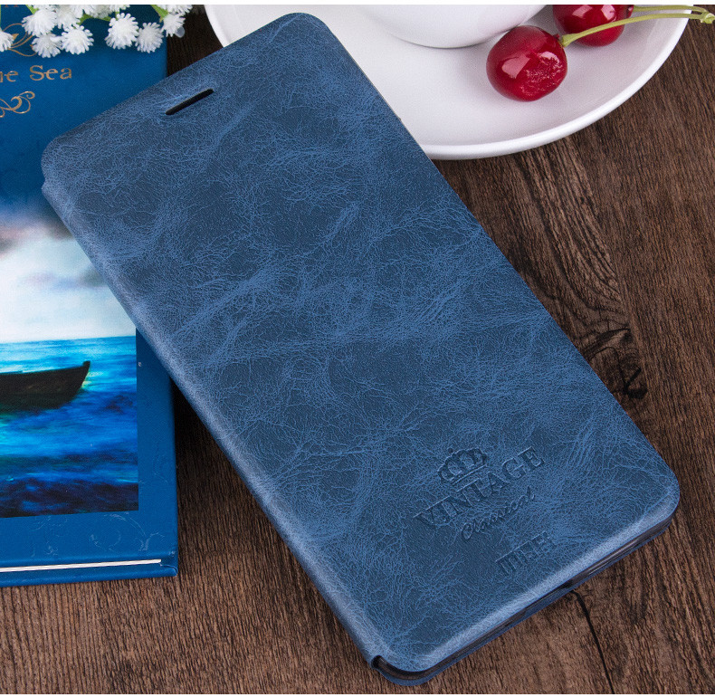 Чохол книжка MOFI vintage для Xiaomi Redmi 5 Plus Темно-синій