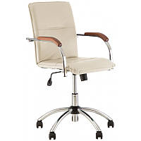 Офисное кресло для персонала Samba (Самба) GTP V-18 1.007 бежевый кожезаменитель