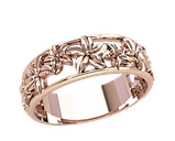 Кільце жіноче срібне Квіти, фото 2