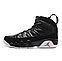 Чоловічі баскетбольні кросівки Air Jordan 9 Retro Black White, фото 3