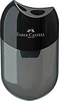 Двойная точилка Faber-Castell KOSMO Twin с контейнером, цвет черный, 183500