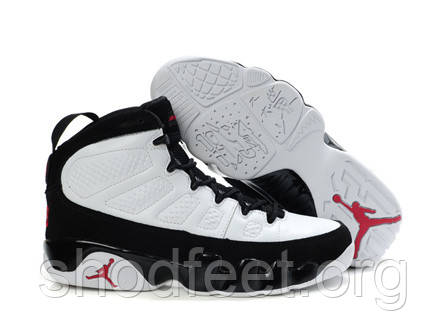 Чоловічі баскетбольні кросівки Air Jordan 9 Retro White Black