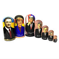 Матрьошка дерев'яна Політики 5 в 1