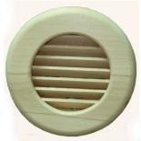 Вентиляційна дерев'яна кругла решітка в сауну