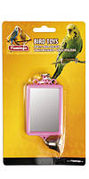 Дзеркало Karlie-Flamingo Mirror Straight+Bell для птахів з дзвіночком, 6х8 см