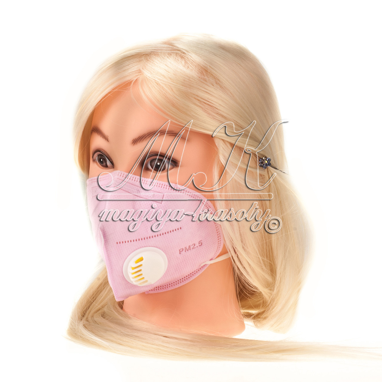 Захисна маска для обличчя з фільтром, зі зворотним клапаном, 1 ШТ