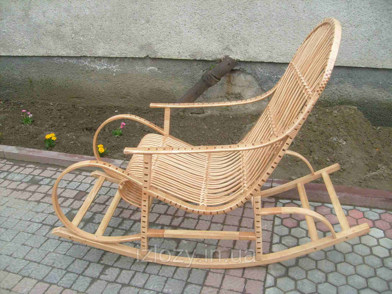 Плетеное кресло-качалка букова - фото 8 - id-p29954186