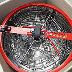 Медогонка 4х рам Н/Ж, Поворотна. Касети, ротор, бак Н/Ж на підставці, фото 3