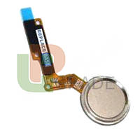 Шлейф LG M250 K10 2017/X400/K20 2019 з кнопкою вмикання зі сканером відбитка пальця золотистого кольору