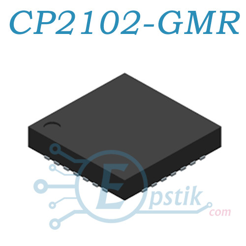 CP2102-GMR, перетворювач інтерфейсу USB 2.0 — UART, QFN28