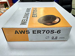 Зварювальний дріт обміднений ER70S-6 0,8 мм 3.8 кг (аналог СВ08Г2С-О)