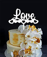 Топер для торта та квітів — Love 4