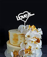 Топер для торта та квітів — Love 5