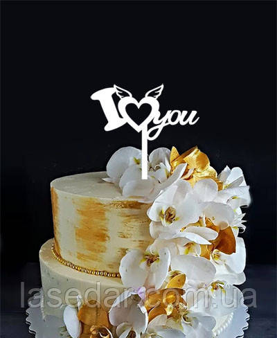 Топер для торта та квітів — Love 6
