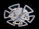 Припотолочные люстры Linisoln 5548/6+3WH LED 3 COLOR dimmer, фото 4