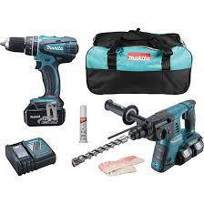 Акумуляторний набір MAKITA DLX2137M (ударний шуруповерт, перфоратор)