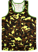 Майка чоловіча Камуфляж, 100% бавовна, кулір, р.р.44-64.