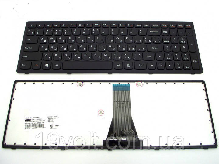 Клавіатура для ноутбука LENOVO IdeaPad G500s, G505s, S500, S510p, Z510, Flex 15