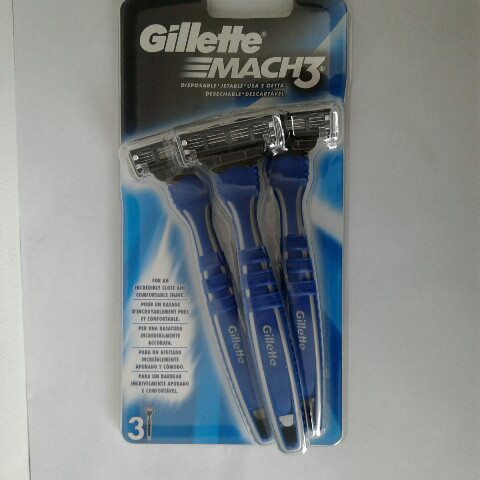 Gillette жиллетт Mach 3 ( мак 3 ) станок мужской одноразовый 3 шт. - фото 1 - id-p222453090