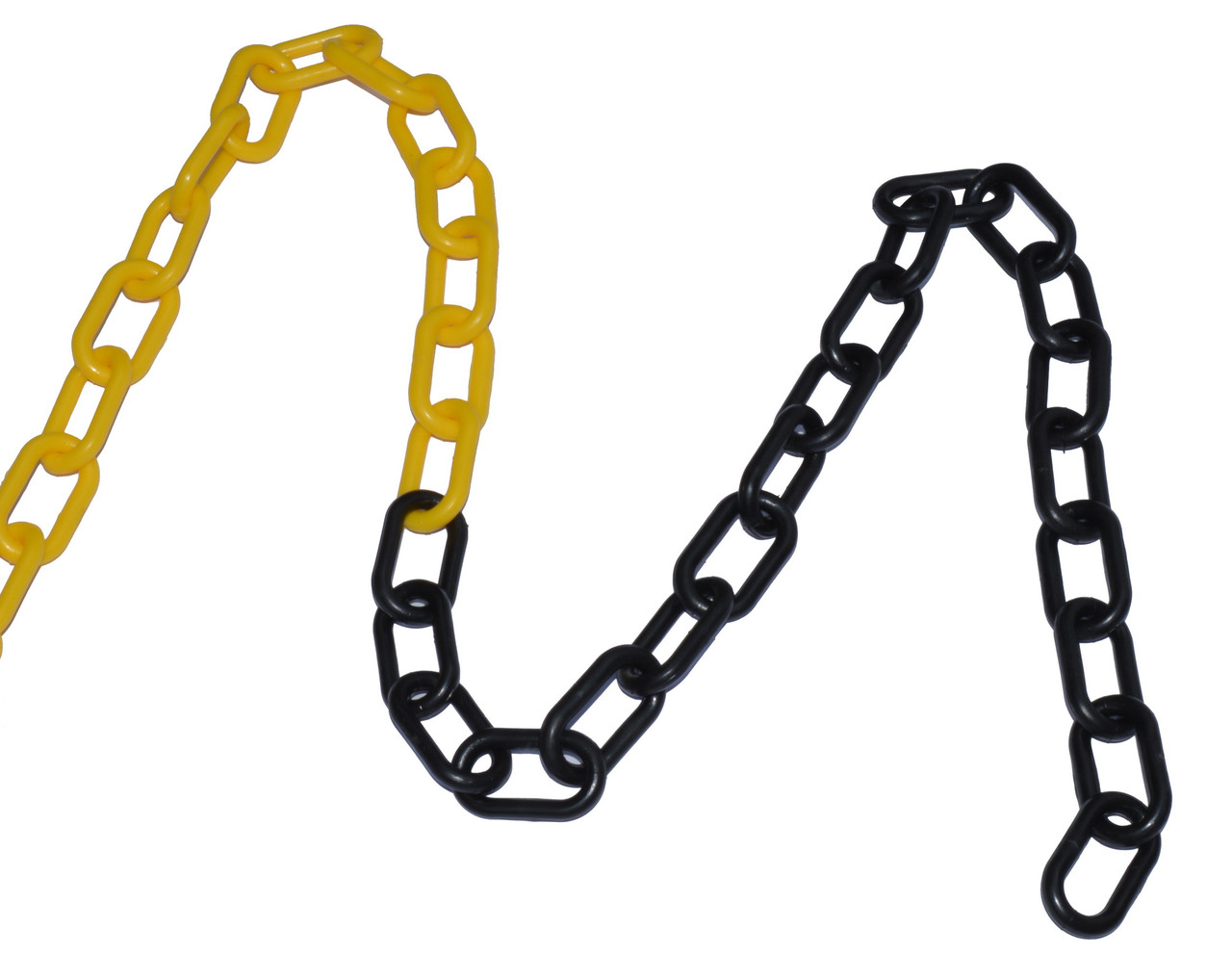 Цепь пластиковая оградительная, желто-черная (бухта 25 м.п.): продажа ...