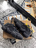 Кросівки чоловічі  Boost Yeezy 500 Utiblk Топ якість, чорний, фото 3