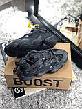 Кросівки чоловічі  Boost Yeezy 500 Utiblk Топ якість, чорний, фото 4