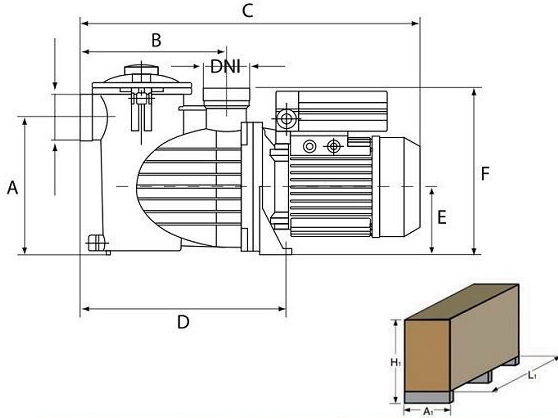 габаритні розміри самовсмоктувальних насосів Saci Smart Optima габаритні розміри самовсмоктувальних насосів Saci Smart Optima