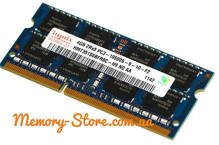 Оперативна пам'ять для ноутбука Hynix DDR3 4 GB PC3-10600S 1333MHz 1.5V SODIMM (б/у), фото 3