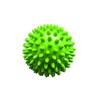 Массажный мячик с шипами (ежик) зеленый Qmed Massage Balls 7 см