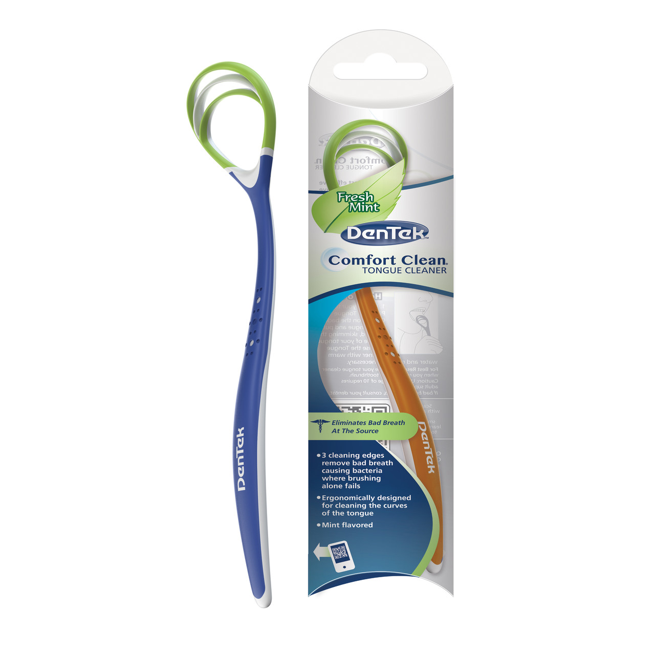 Щітка-шкребок для язика DenTek Comfort Clean Tongue Cleaner