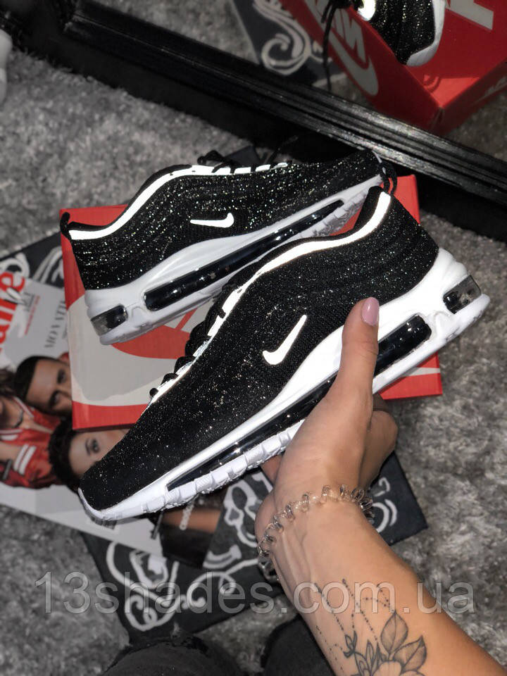 Жіночі кросівки air max 97 swarovski black