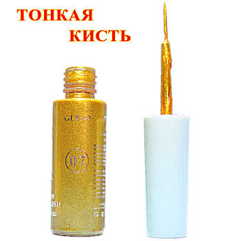 Гель Лак Фарба з Тонкою Кистю, 12 мл. Код 1065