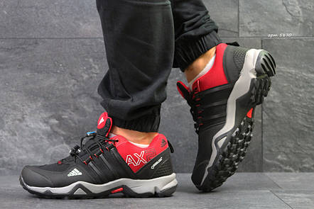 Чоловічі кросівки Adidas AX 2,чорні з червоним 41р, фото 2