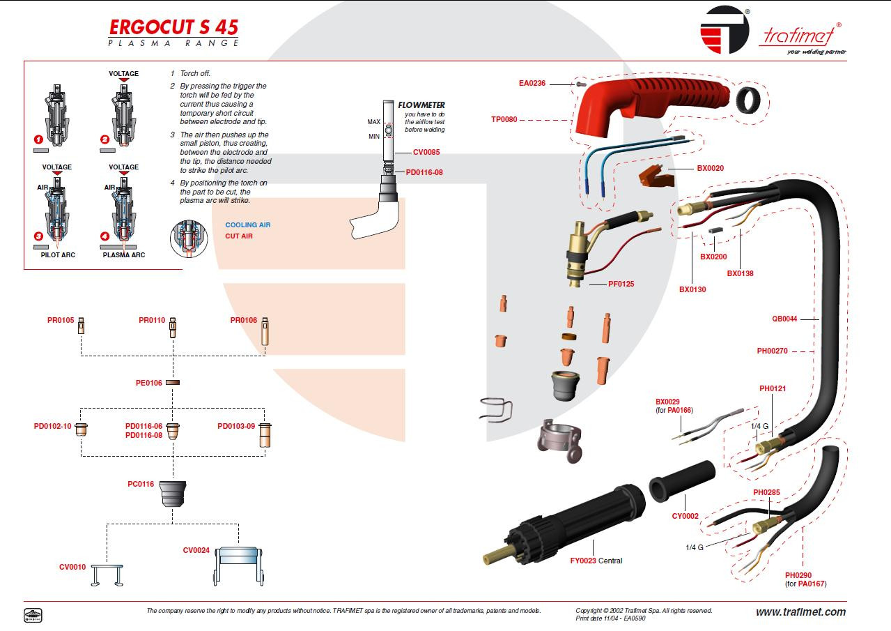 Электрод/Electrode PR 0110 для Trafimet S-45, A-45 - фото 8 - id-p60626199