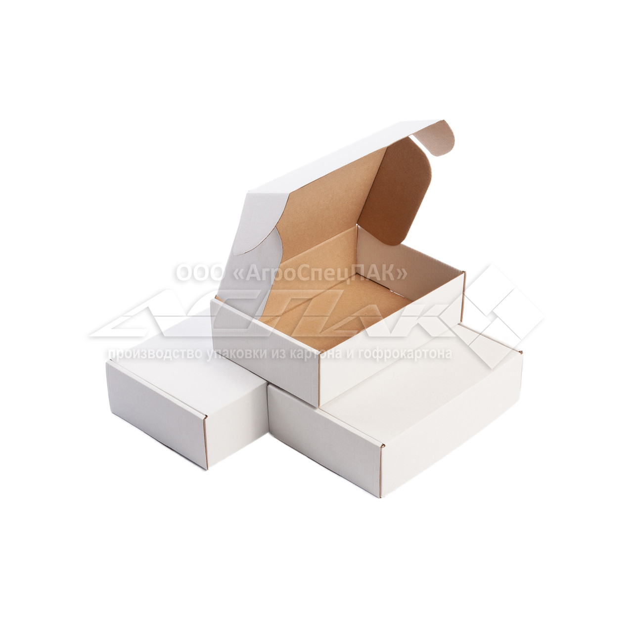 Картонні коробки 220*155*65 білі