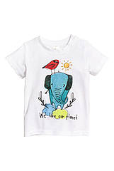 Дитяча футболка для хлопчика 9-12 місяців зріст 80 см