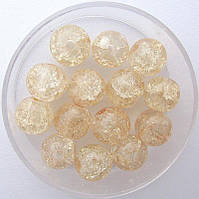 Бусини "Crackle" колотий лід 8 мм пісочний (приблизно 100-110 шт намистин)