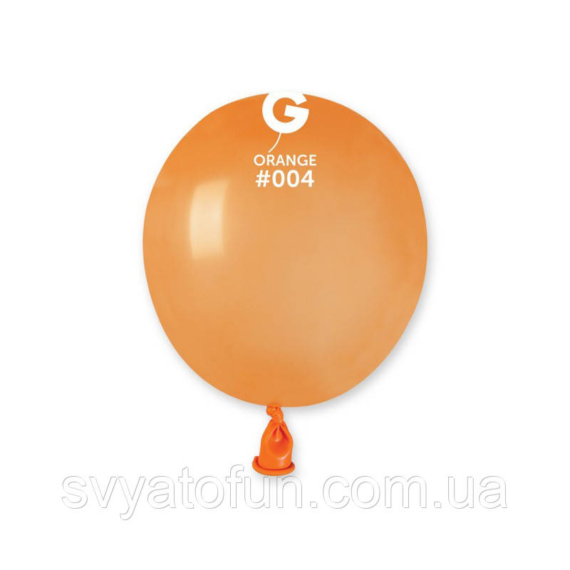 Латексні повітряні кульки 3" пастель 04 помаранчевий, Gemar