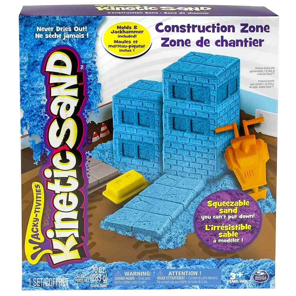 Набір піску для дитячої творчості Kinetic Sand Construction Zone (71417-2)