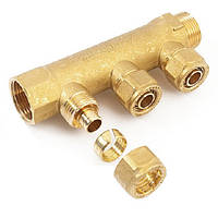 Колектор M/F General Fittings 3/4-16x2.2 на 3 виходи